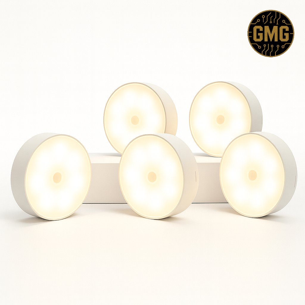 LED Motion Sensor Light – Wireless Rechargeable (2–6 Pack)